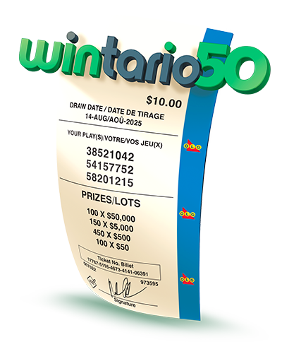 Wintario50 ticket.