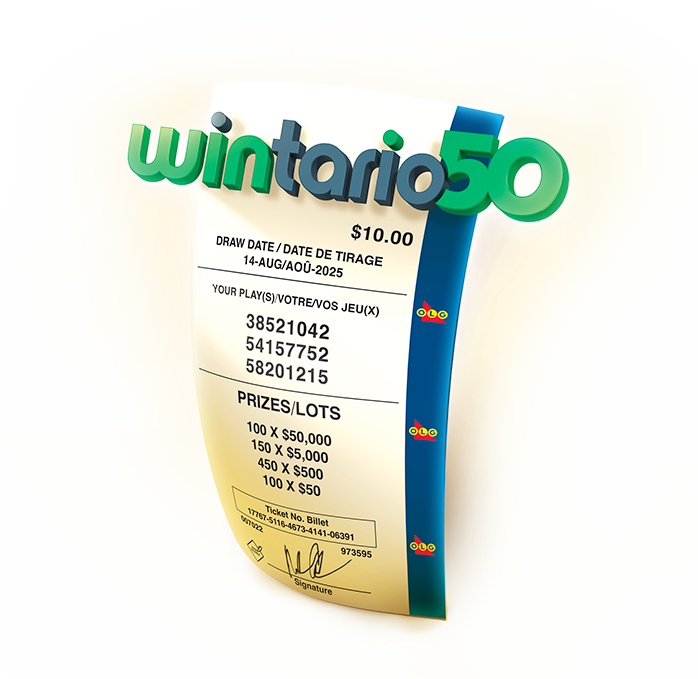 Wintario50 ticket.